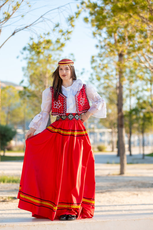 Albanian Pride – Traditional Labëria Dress with Authentic Motifs